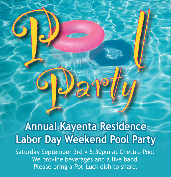 Kayenta Pool Party Invite