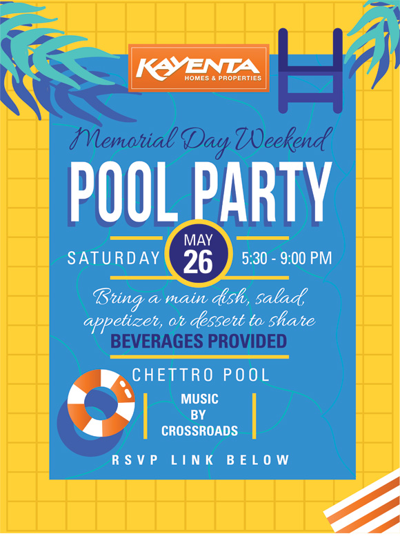 Kayenta Homes and Properties Memorial Day Weekend Pool Party