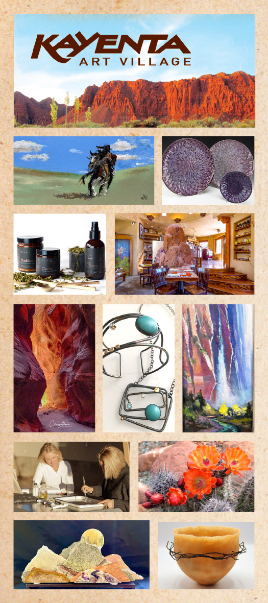 Kayenta Art Village Rack Card Front