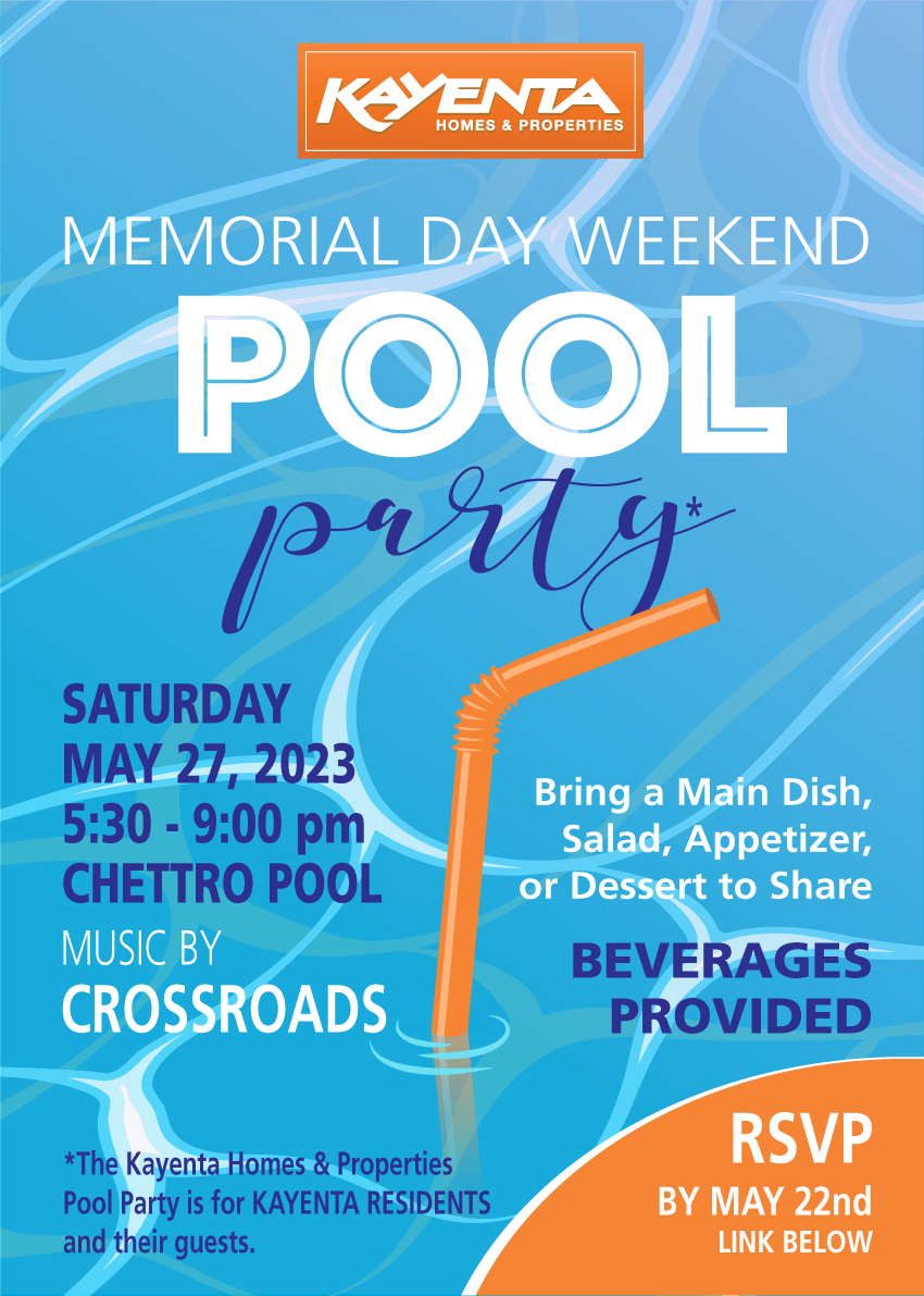 Kayenta Homes & Properties Memorial Day Weekend Pool Party