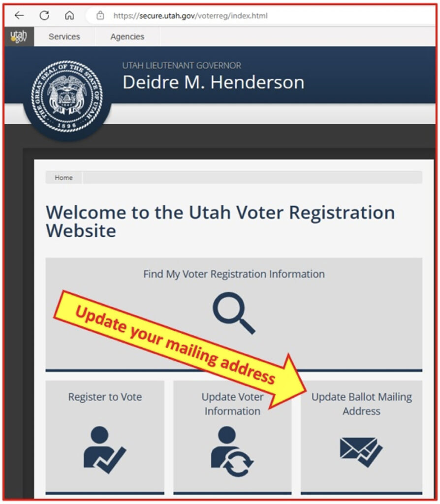 Ivins City Council update, update voting registration graphic