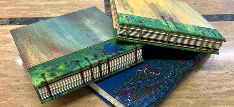 Makespace papermaking and bookbinding