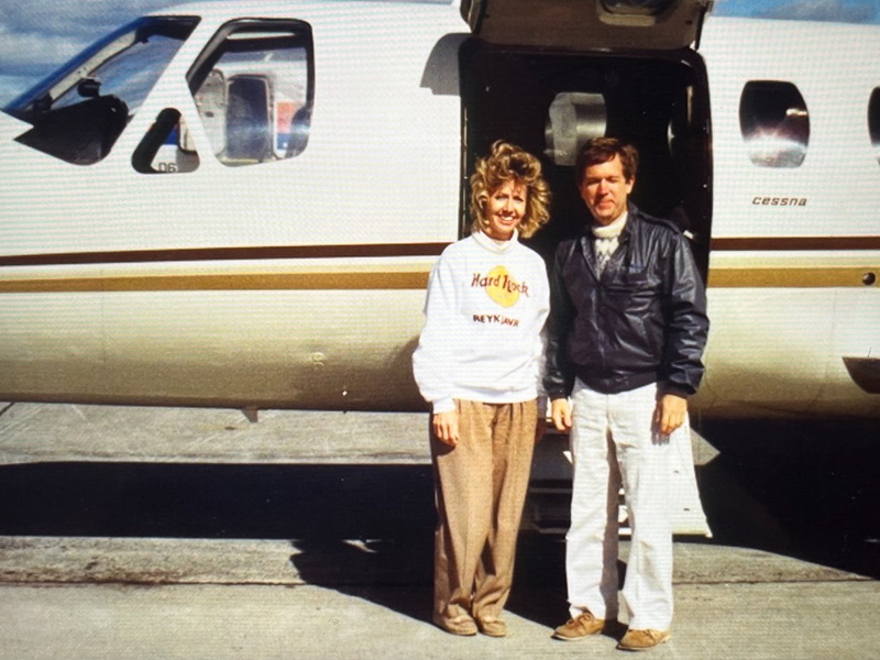 With the Citation jet in Iceland