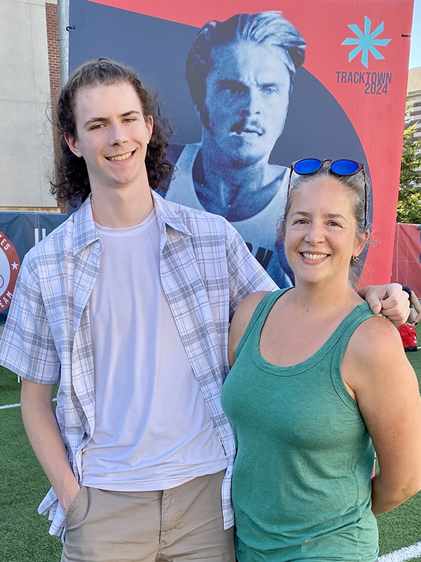 Deonne and Devlin at the USA Track Trials