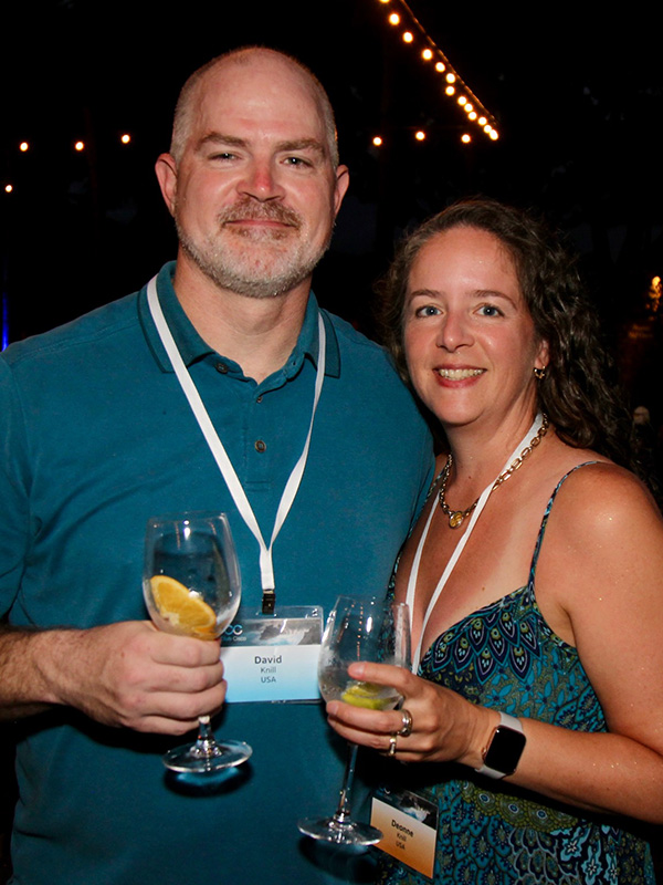 The Knills at a Cisco function in Hawaii