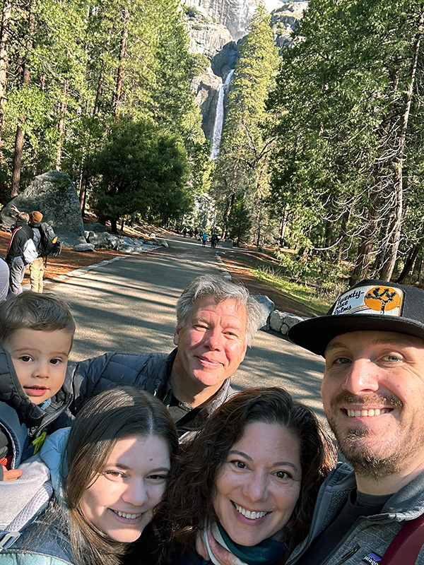 With Kathryn, Clayton & Greyson in Yosemite
