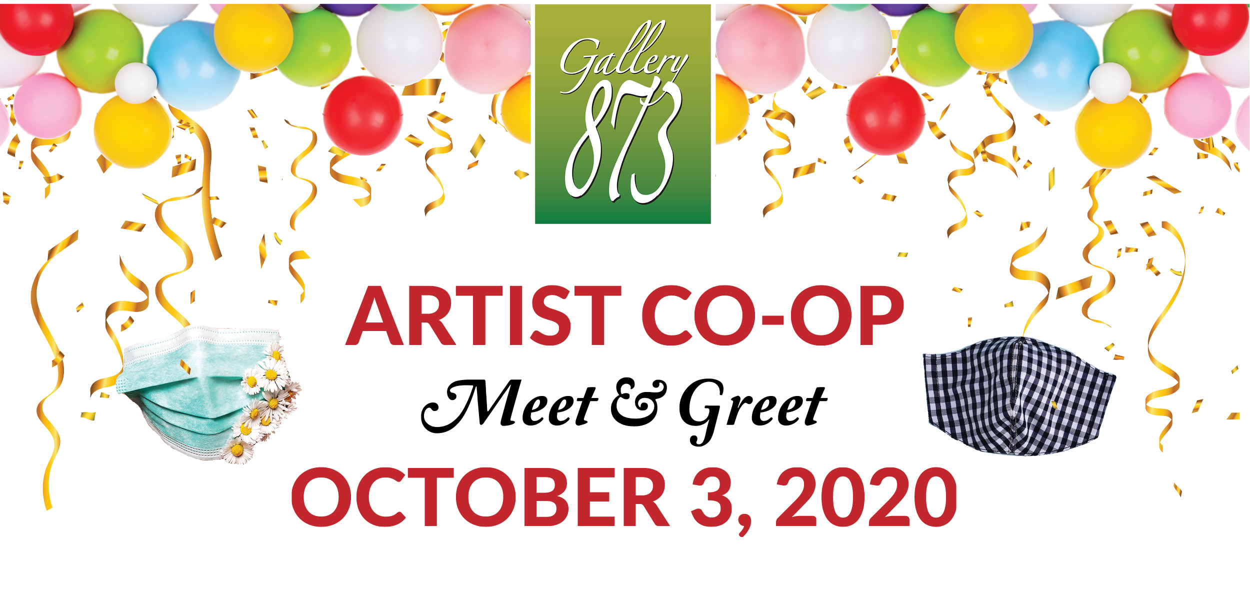 Gallery 873, Artist Co-op, Meet and Greet October 3, 2020