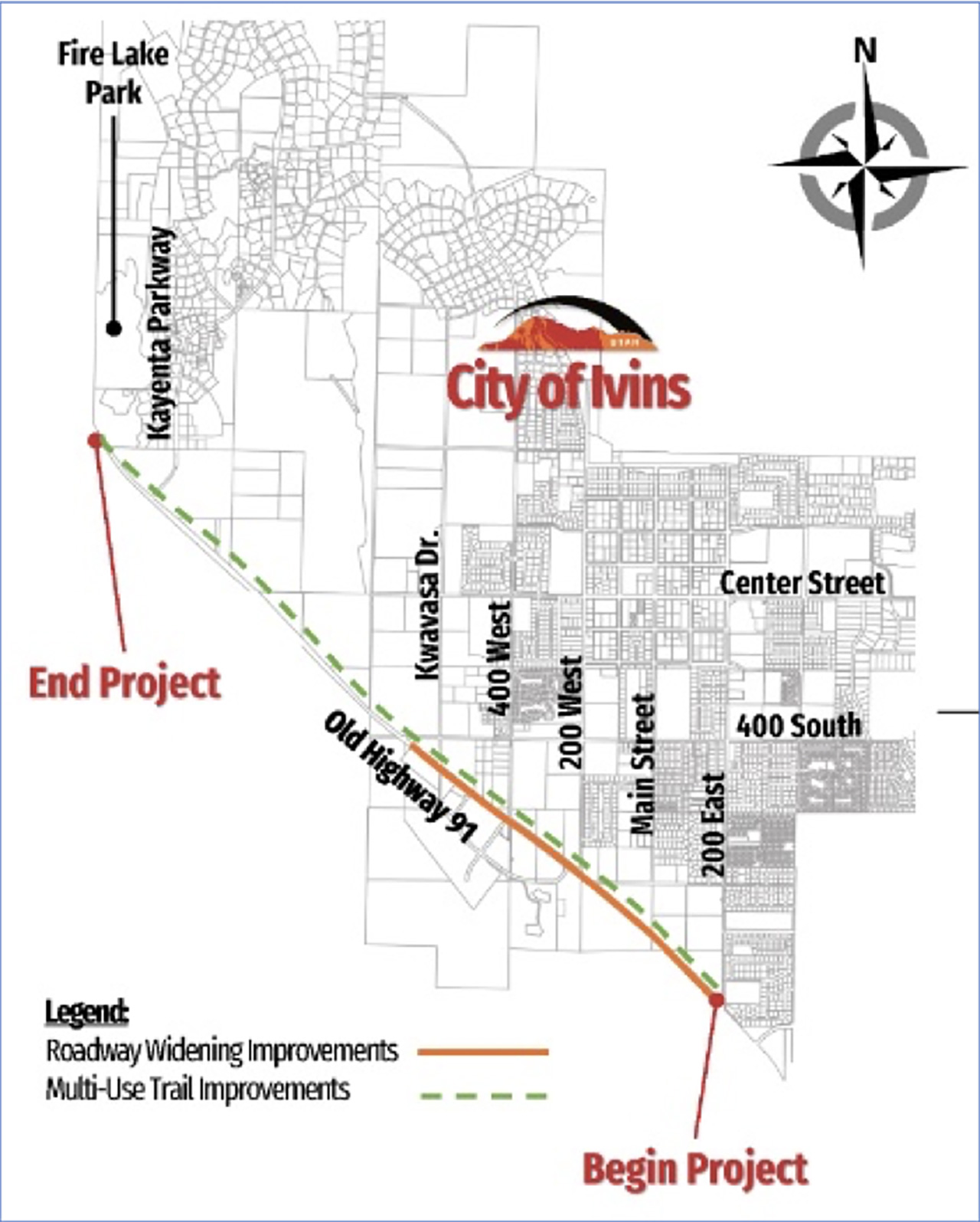 Ivins City Hyw. 91 expansion project