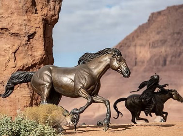 The Ivins Art Commission places art in the Ivins Arts Corridor for public enjoyment.