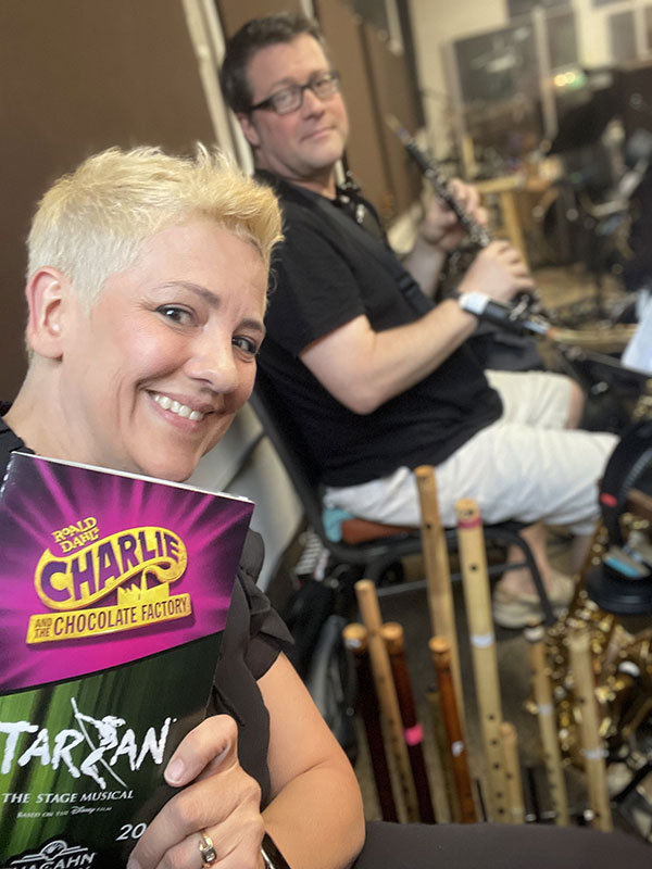 T&S-Tuacahn-pit-2024 Tereasa and Simon in the Tuacahn pit