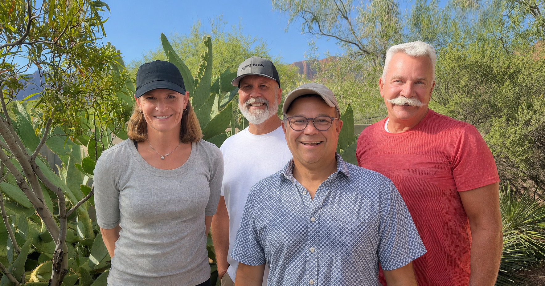 Kayenta Homes & Properties team, from left: Naomi Doyle, Steve McAllister, Bryan Nowacki, and Jeff Sproul.